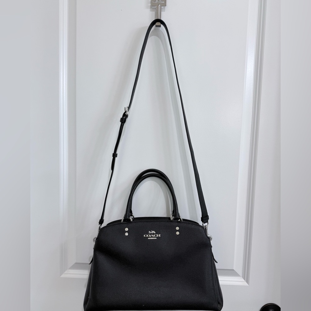 Coach Black Textured Satchel - Picture 6 of 6